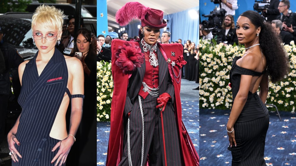 Teyana Taylor's Met Gala 2025: Pinstripe Perfection